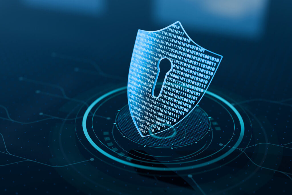 Digital Cybersecurity Shield